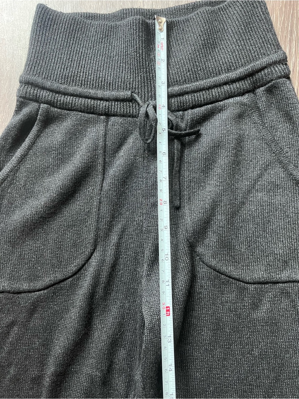 Lululemon dark grey knit drawstring joggers - Picture 4 of 6